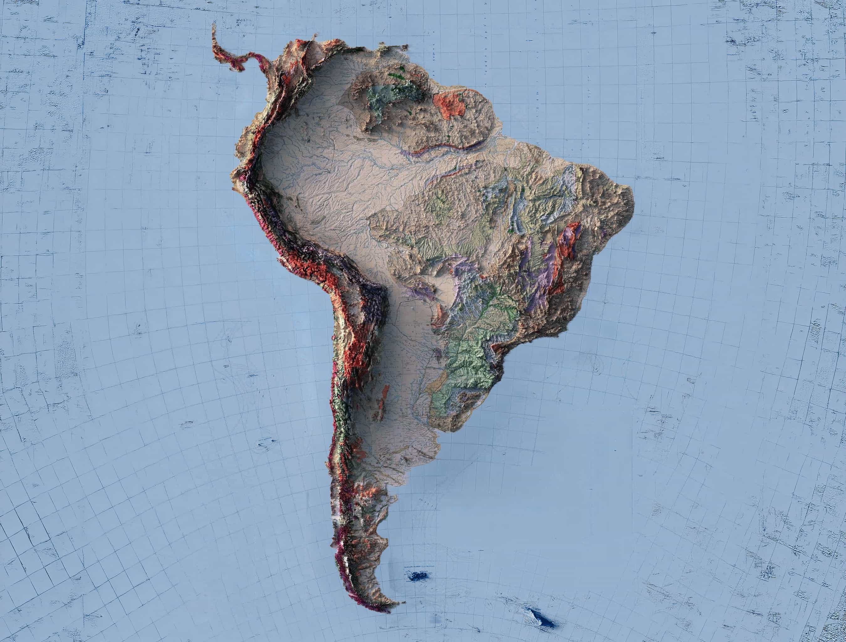 Mapa Físico ancho